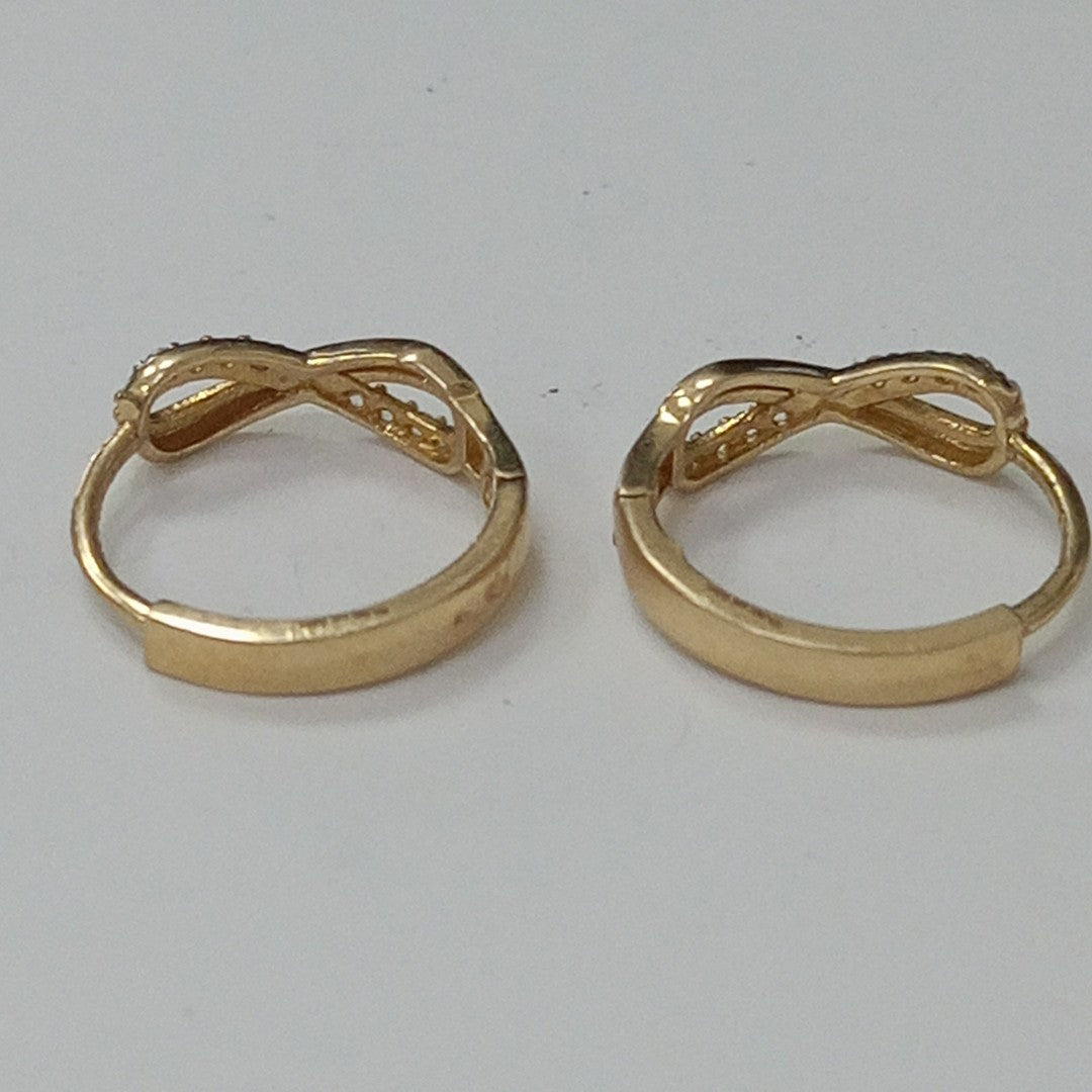 ARRACADAS PAR ORO 14 K 2 GRMS (SEMINUEVO)