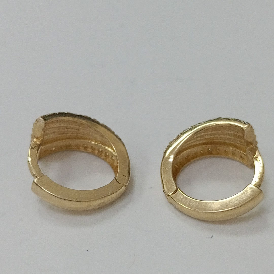 ARRACADAS PAR ORO 14 K 2.7 GRMS (SEMINUEVO)