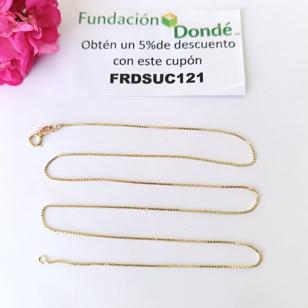 CADENA VENECIANA 2.3G 55 CM 14K (NUEVO)