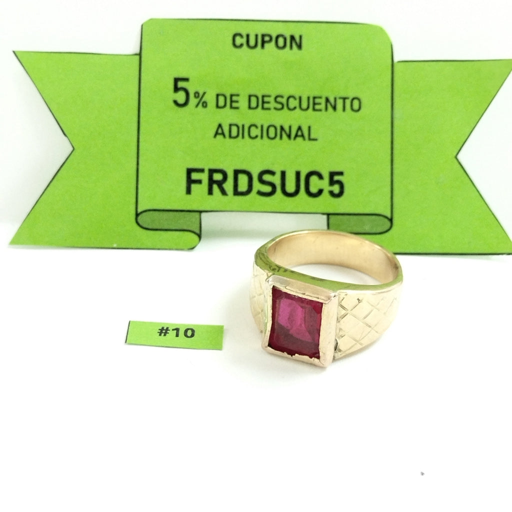 ANILLO ORO 10 K 8,30 GRMS (SEMINUEVO)