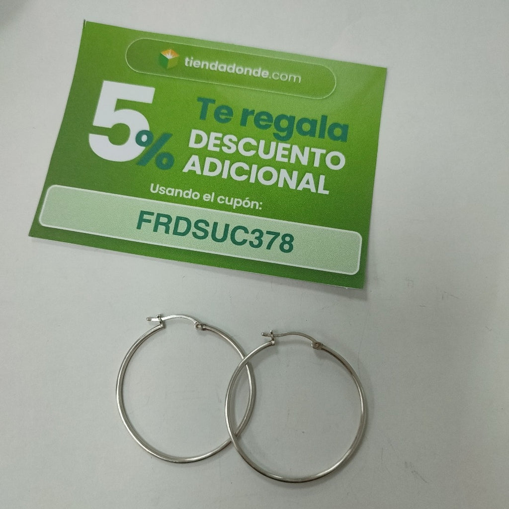 ARRACADAS PAR PLATA 2.9 GRMS (SEMINUEVO)