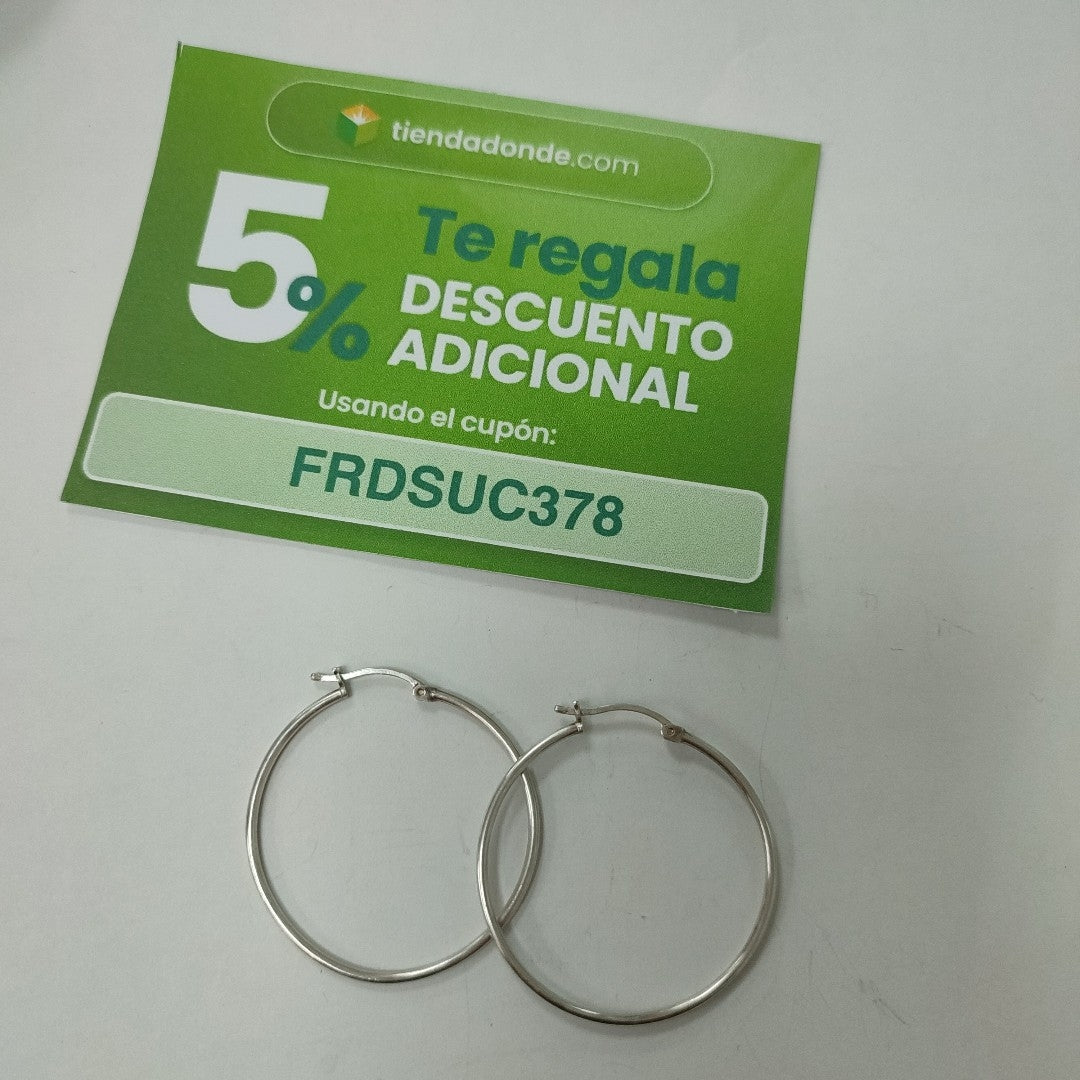 ARRACADAS PAR PLATA 2.9 GRMS (SEMINUEVO)