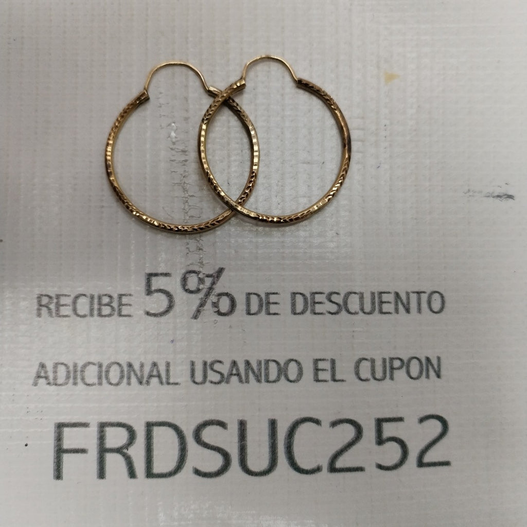 ARRACADAS PAR ORO 8 K 3,90 GRMS (SEMINUEVO)