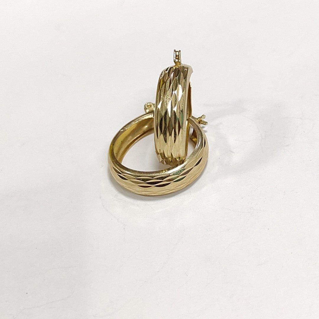 ARRACADAS PAR ORO 14 K 2.6 GRMS (SEMINUEVO)