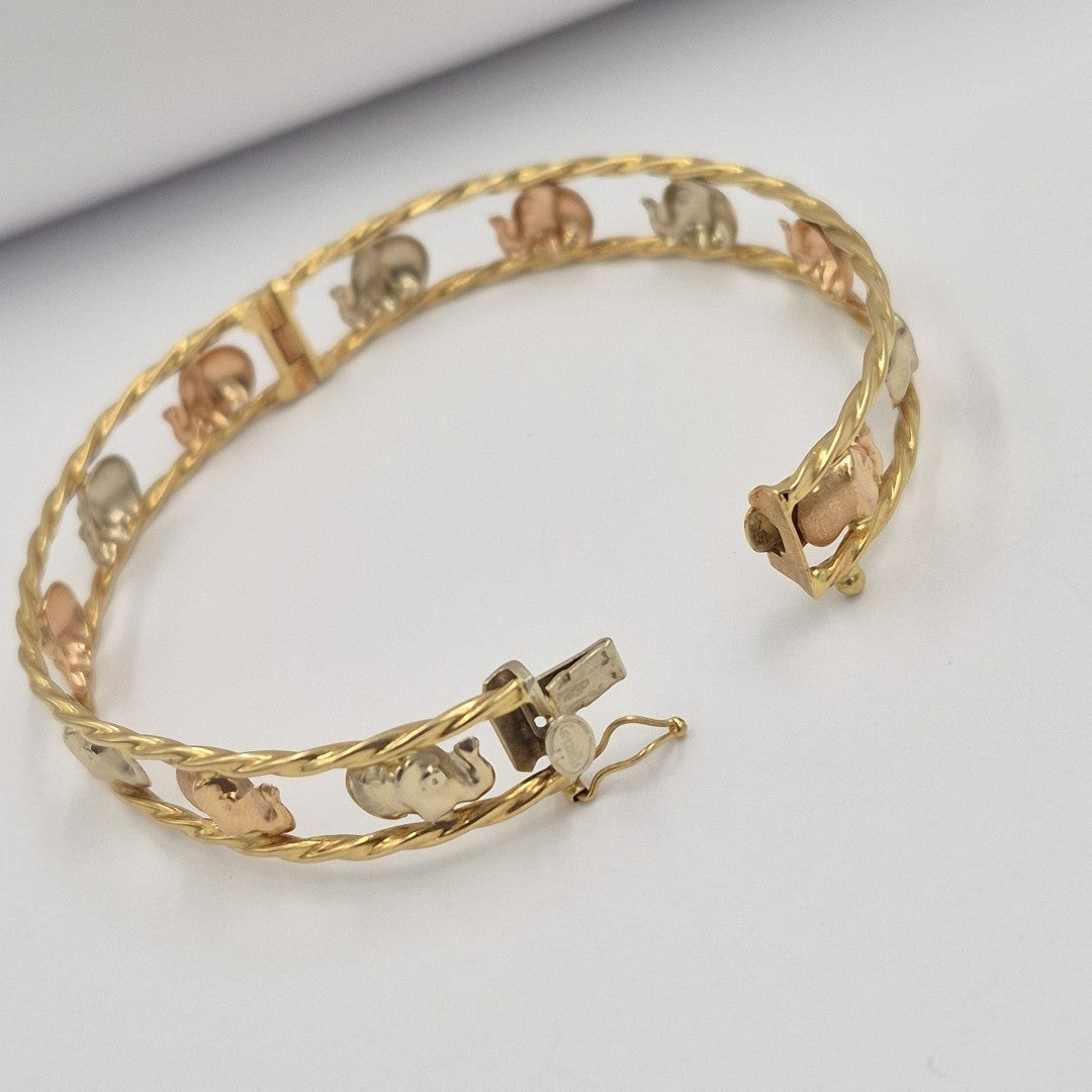 PULSERA ORO, ORO COMBINADO 18 K 8 GRMS (SEMINUEVO)