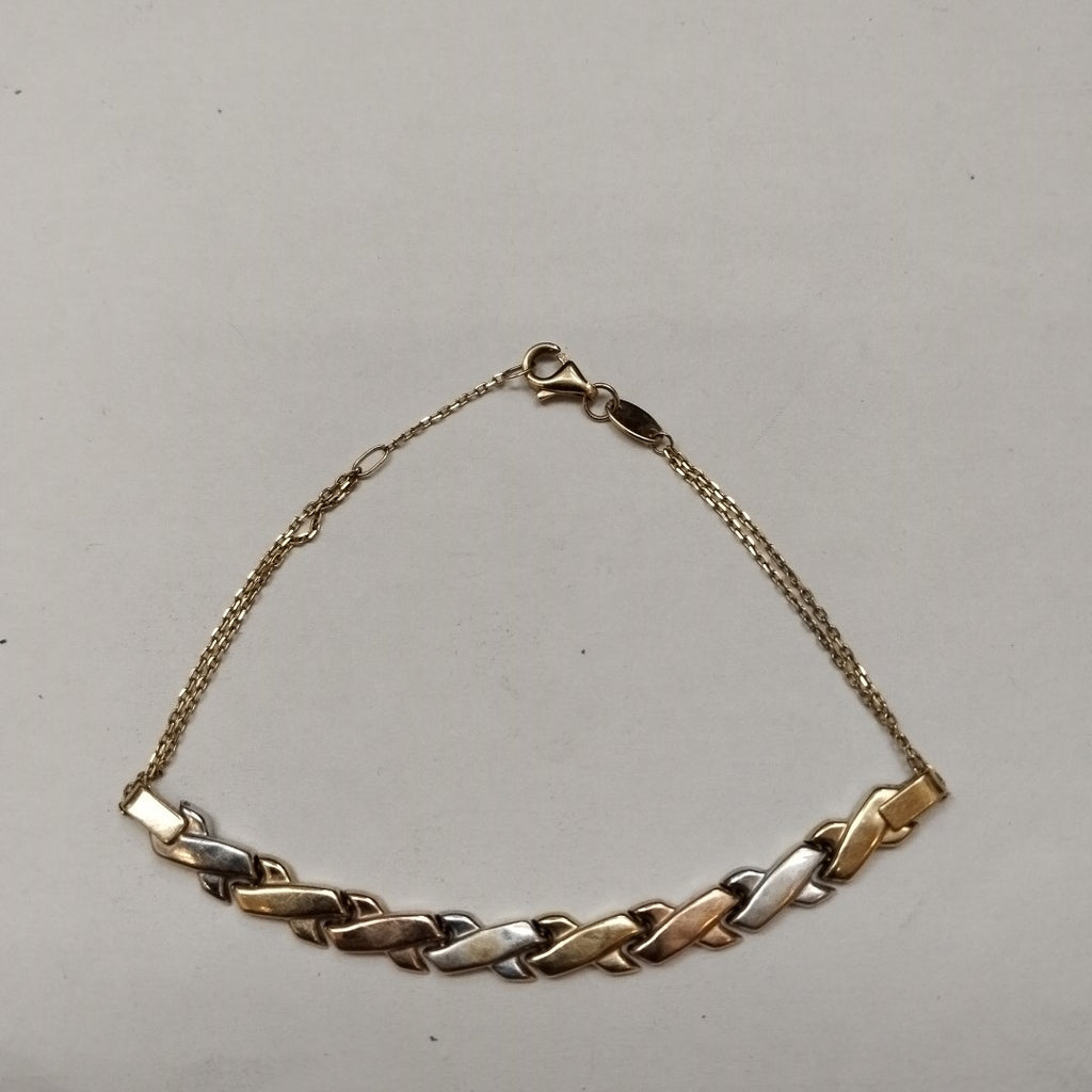 PULSERA ORO, ORO COMBINADO 14 K 2.9 GRMS (SEMINUEVO)