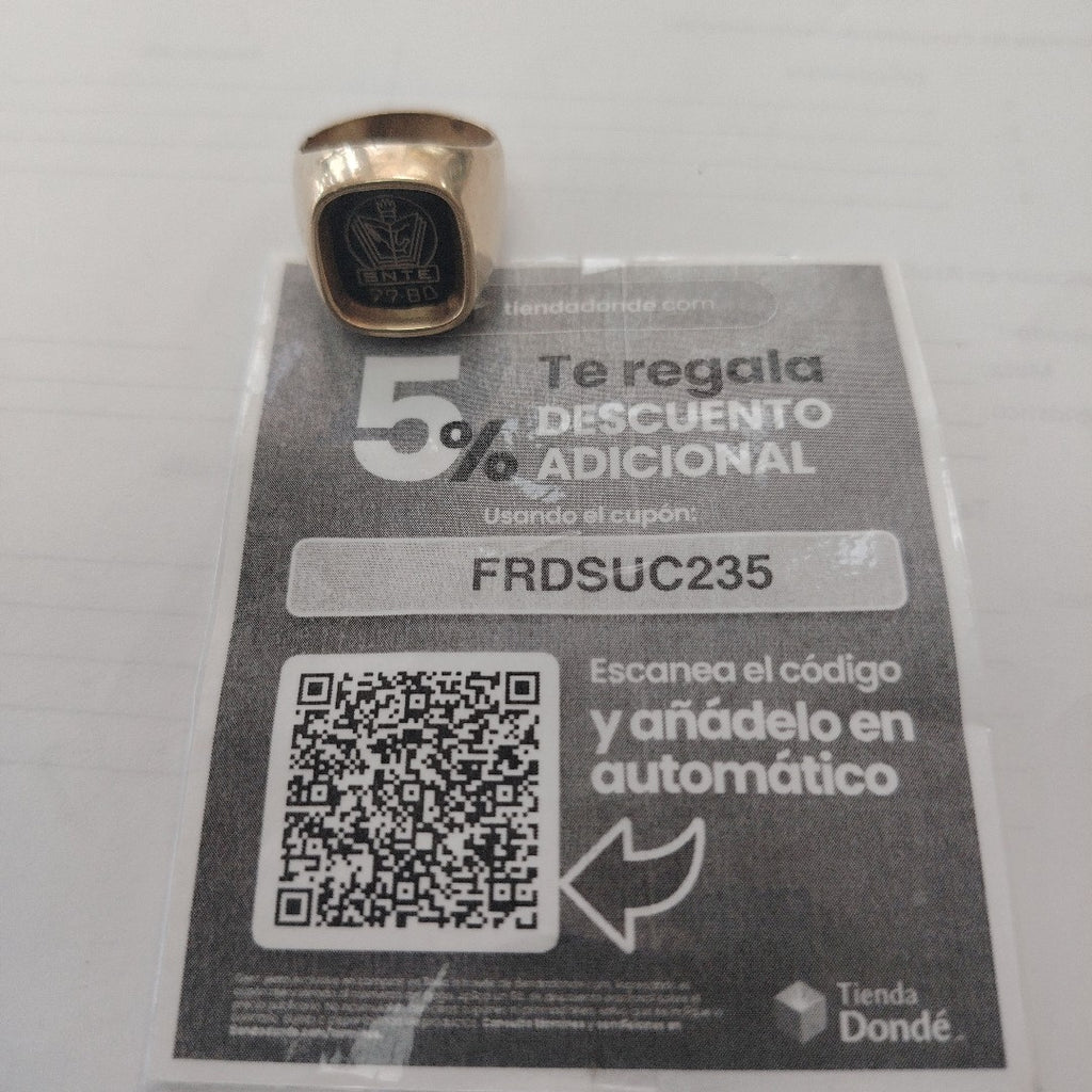 ANILLO CONMEMORATIVO ORO 8 K 16.3 GRMS (SEMINUEVO)
