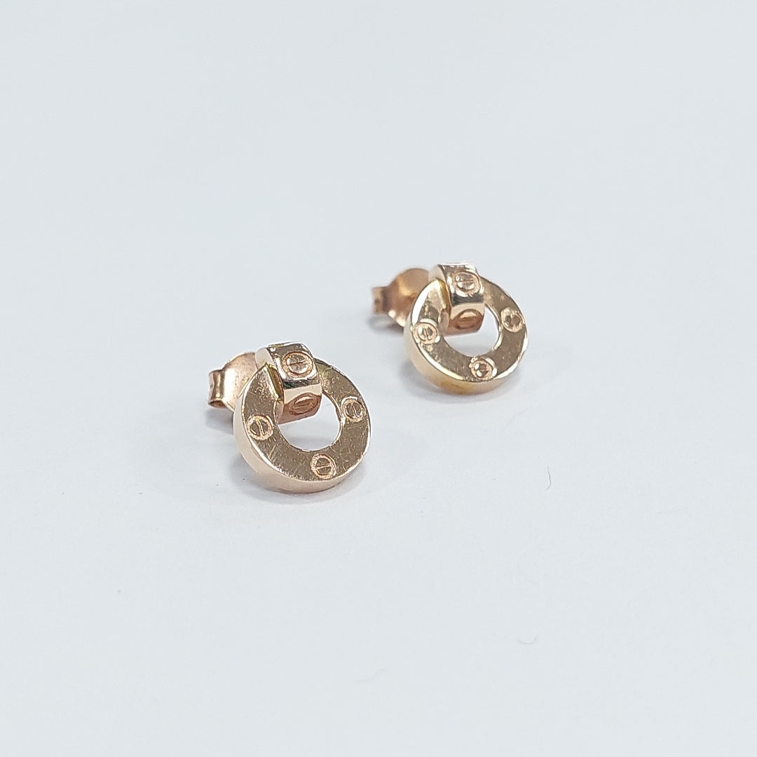 BROQUELES PAR ORO 14 K 2.4 GRMS (SEMINUEVO)