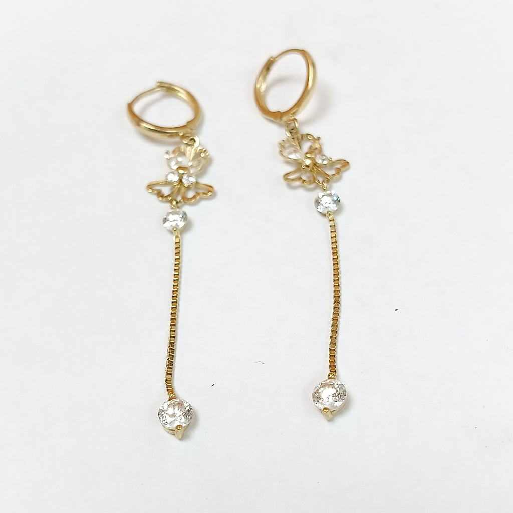 ARRACADAS PAR ORO 14 K 2,60 GRMS (SEMINUEVO)