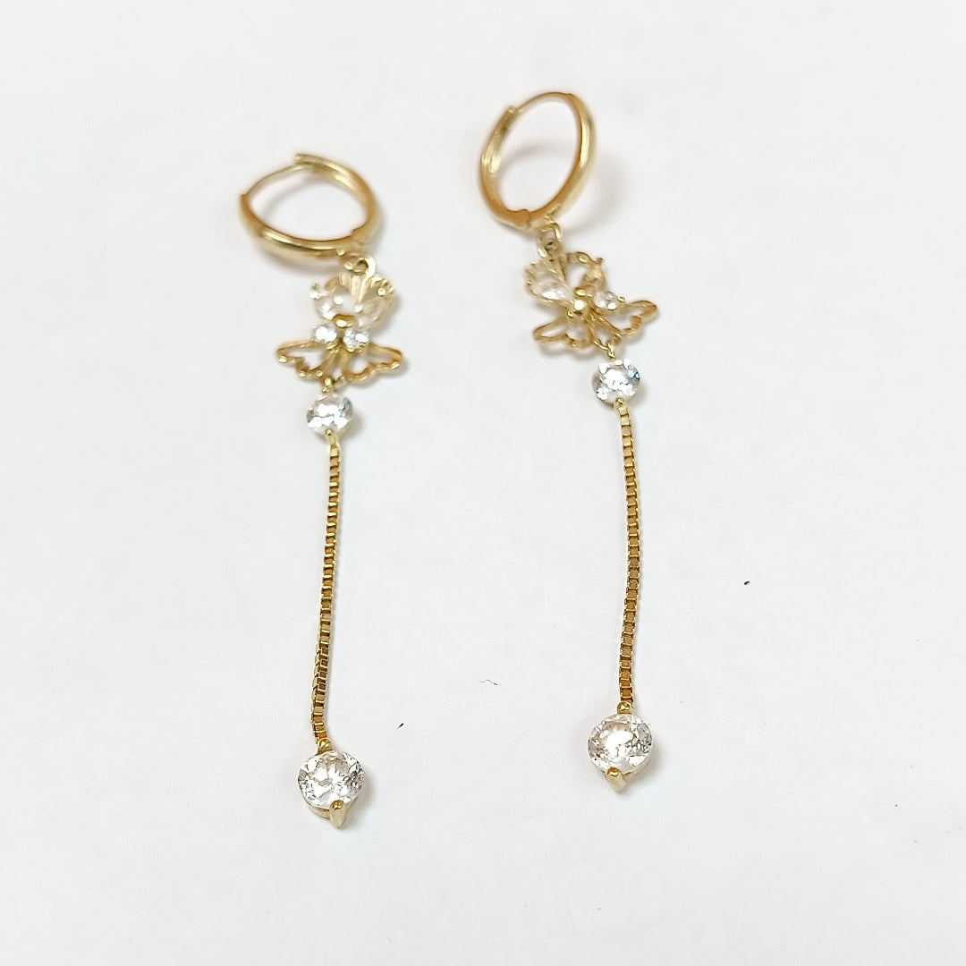 ARRACADAS PAR ORO 14 K 2,60 GRMS (SEMINUEVO)