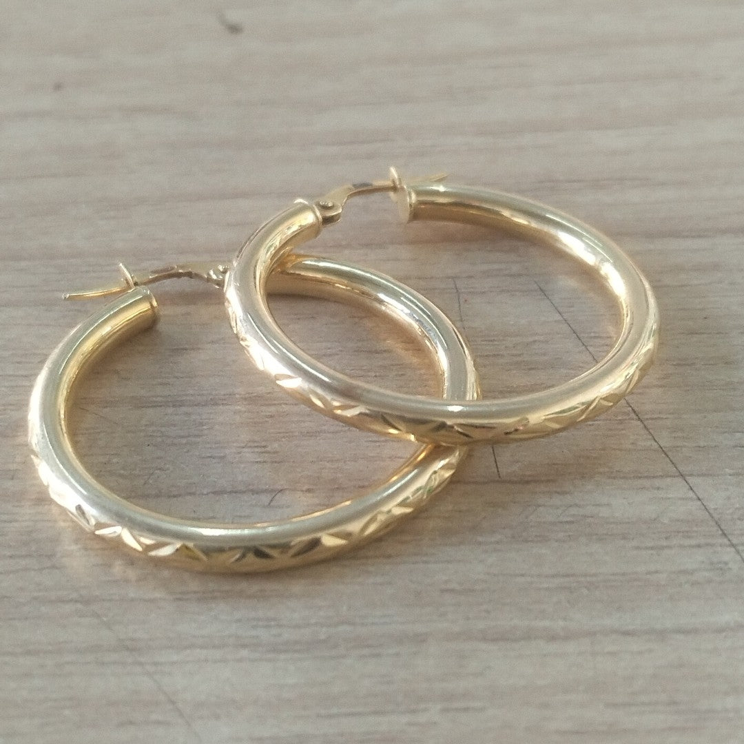 ARRACADAS PAR ORO 14 K 2,40 GRMS (SEMINUEVO)