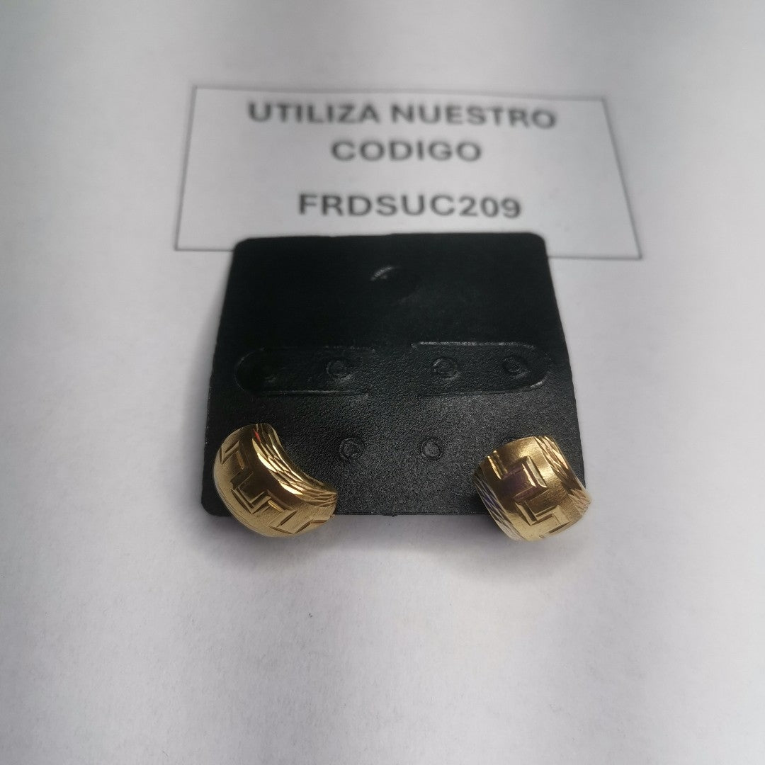ARETES PAR ORO 14 K 2.9 GRMS (SEMINUEVO)