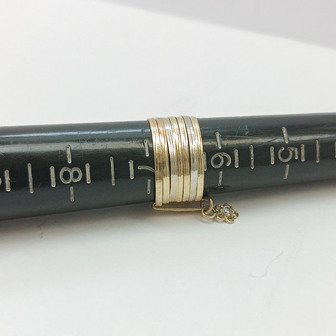 SEMANARIO DE ARGOLLAS ORO 14 K 3,60 GRMS (SEMINUEVO)