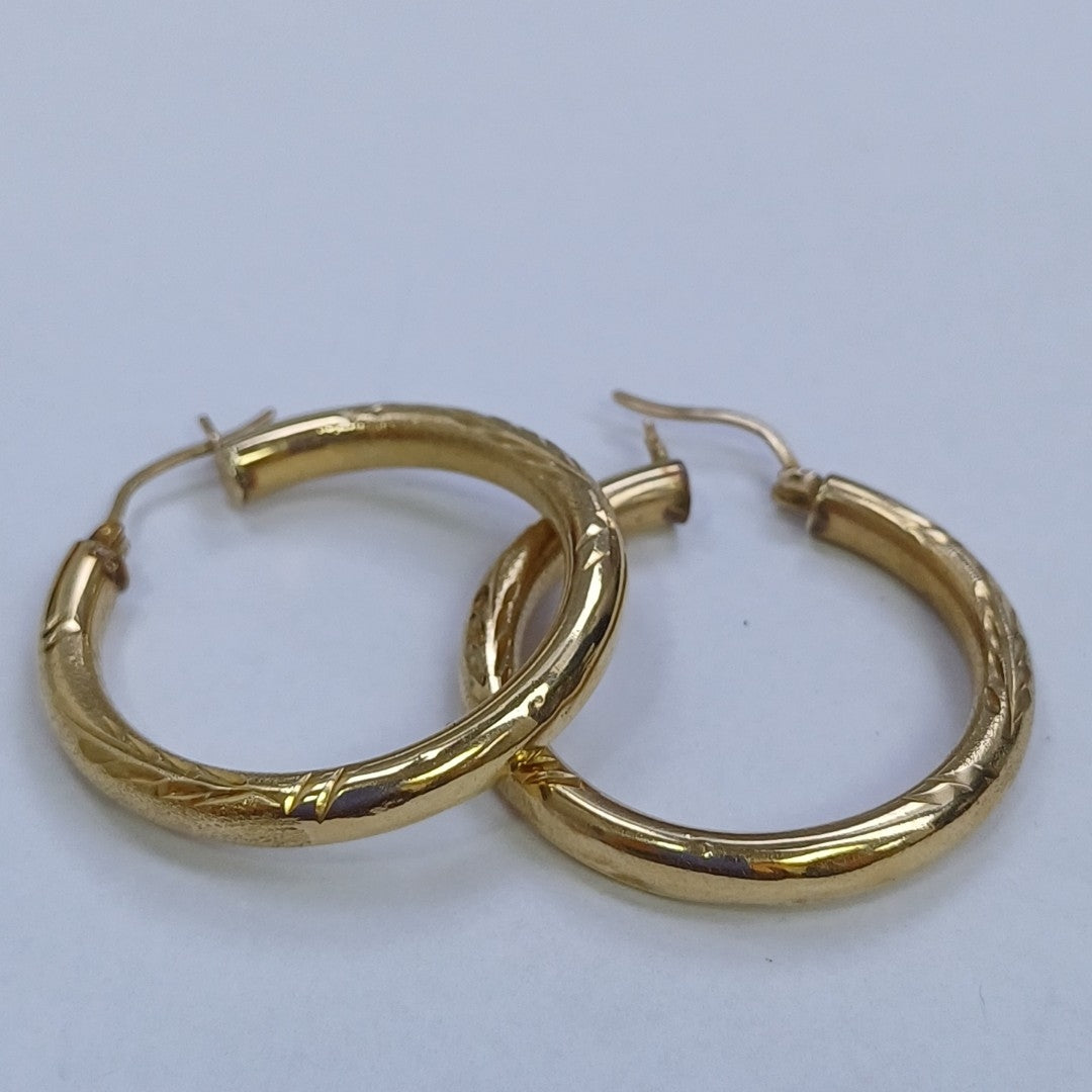 ARRACADAS PAR ORO 14 K 4.5 GRMS (SEMINUEVO)