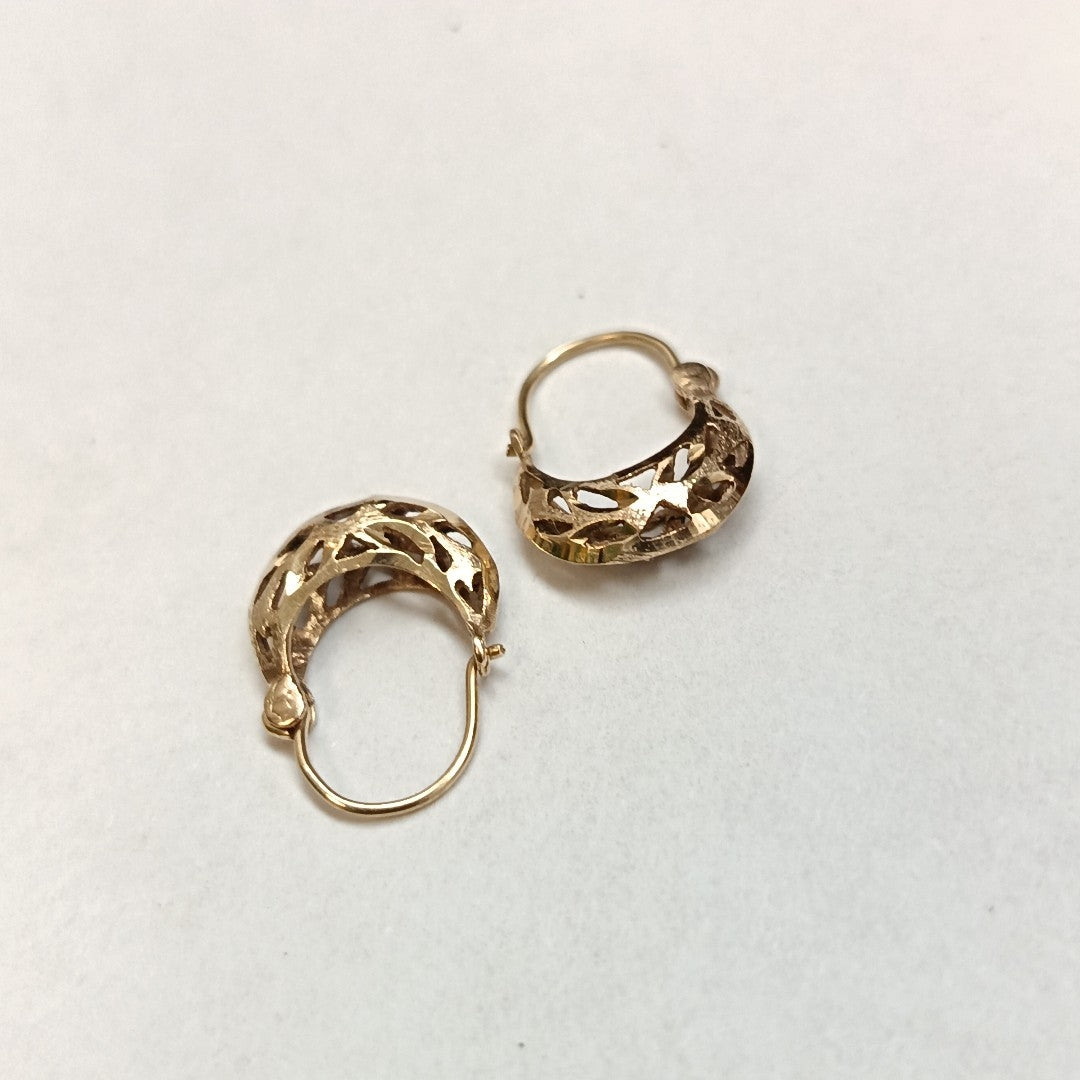 ARRACADAS PAR ORO 8 K 1 GRMS (SEMINUEVO)