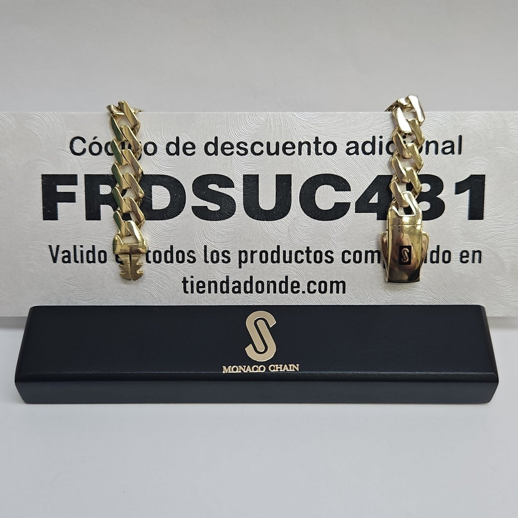 PULSERA MONACO ORO 10K 7.8 (NUEVO)