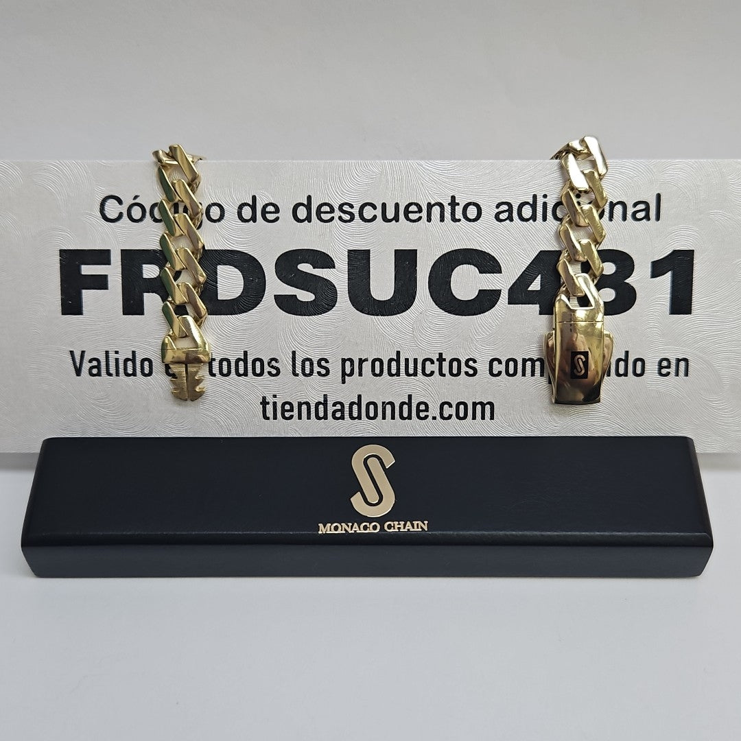 PULSERA MONACO ORO 10K 7.8 (NUEVO)