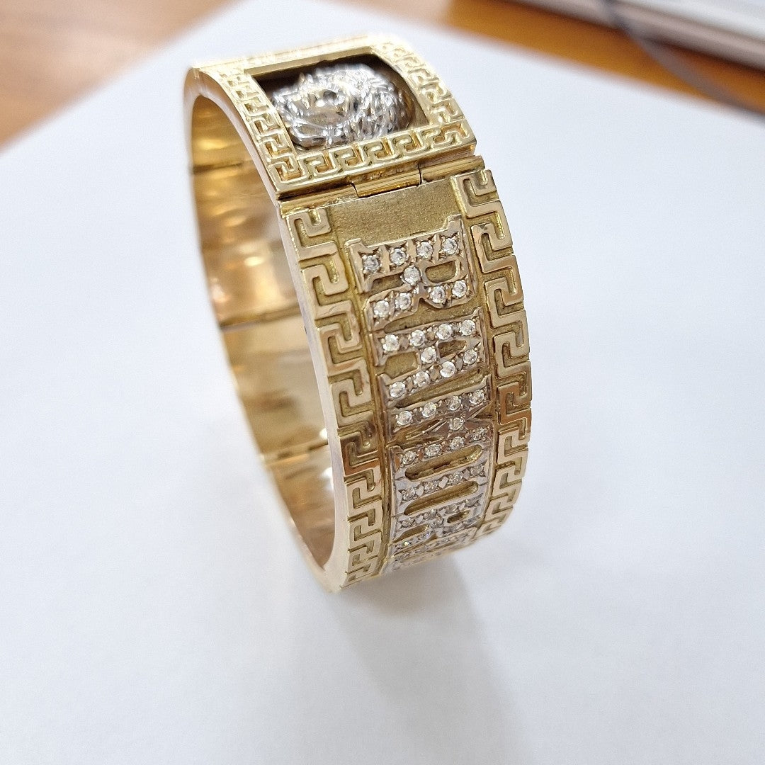 PULSERA RIGIDA ORO 10 K 97.4 GRMS (SEMINUEVO)