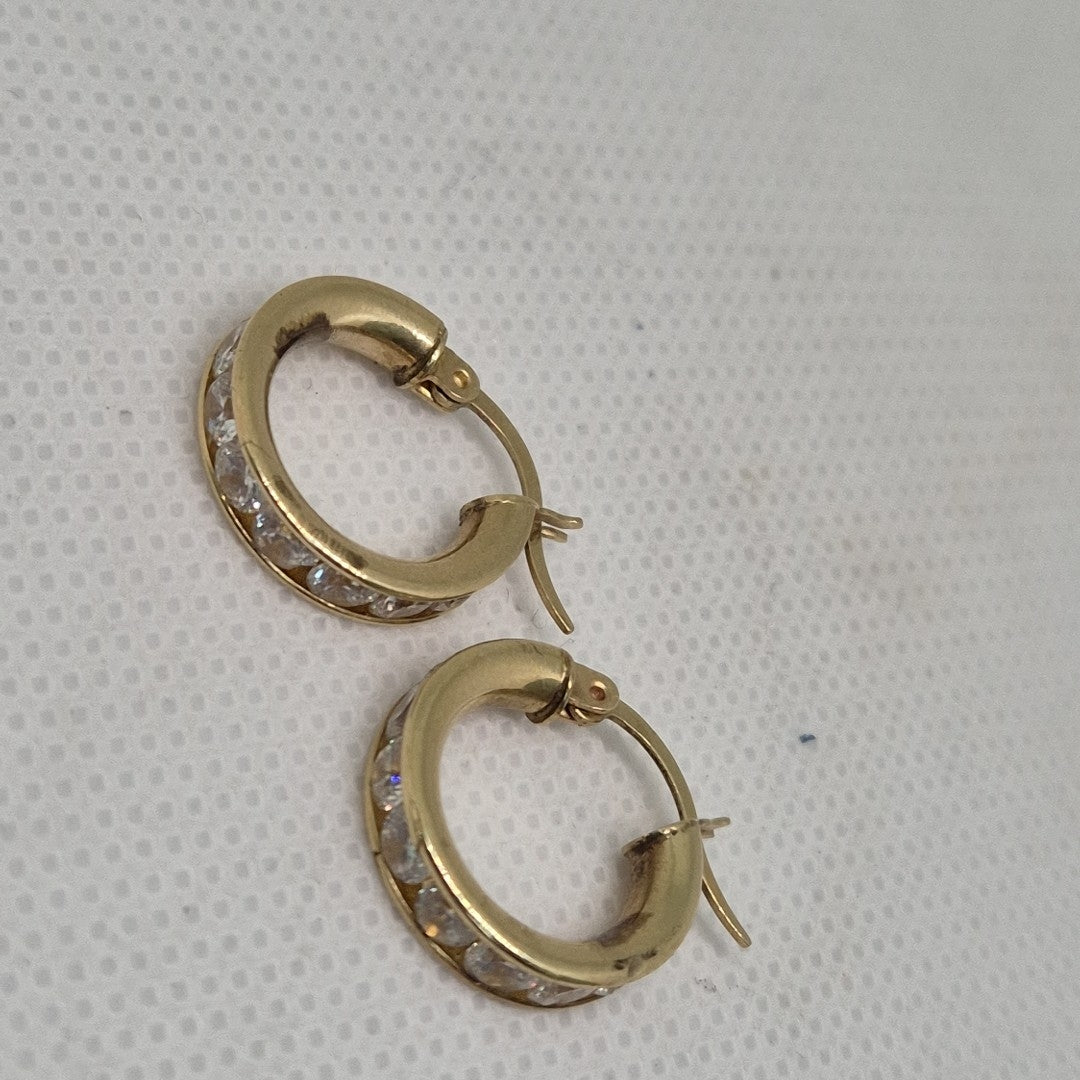 ARRACADAS PAR ORO 14 K 2.6 GRMS (SEMINUEVO)
