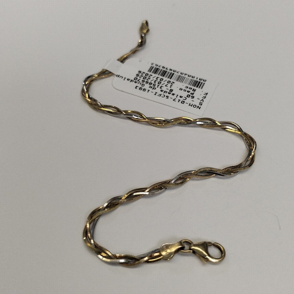 PULSERA ORO COMBINADO 14 K 3.5 GRMS (SEMINUEVO)
