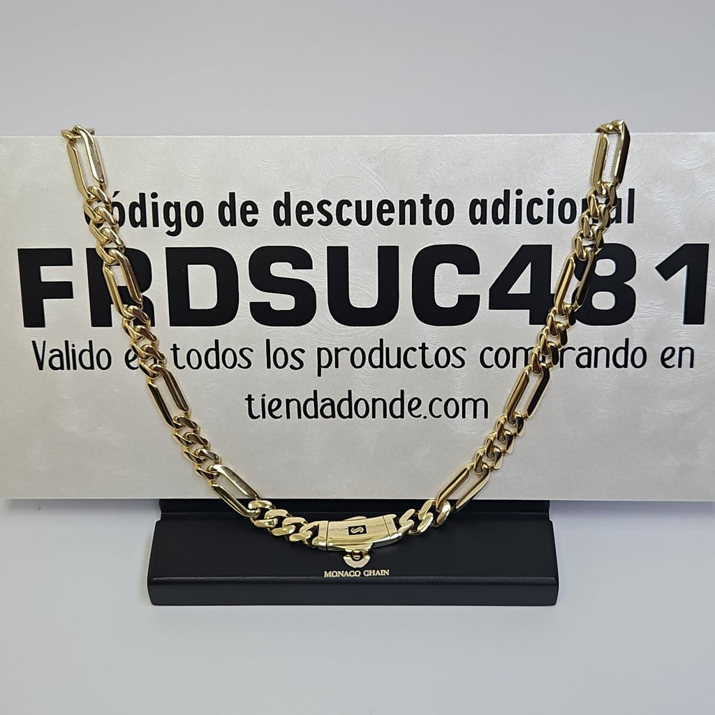 CADENA MONACO ORO 14K 23 (NUEVO)