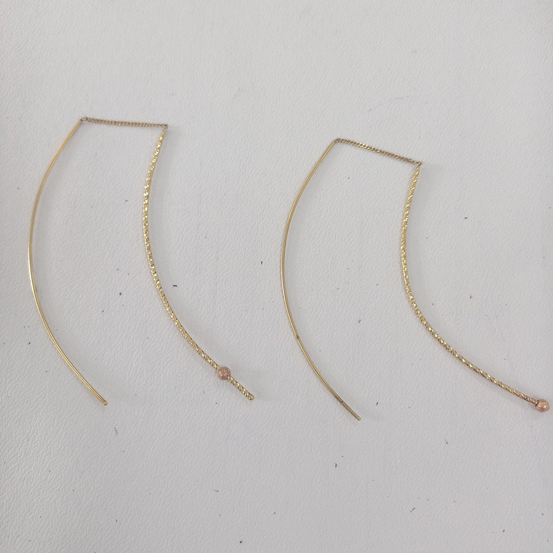 VIOLADORES PAR ORO 14 K 2.7 GRMS (SEMINUEVO)
