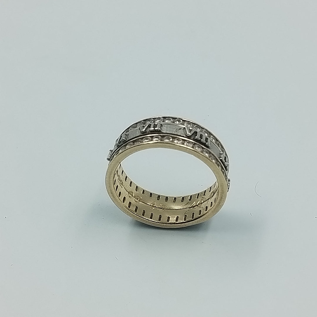 ARGOLLA ORO, ORO COMBINADO 14 K 8.4 GRMS (SEMINUEVO)
