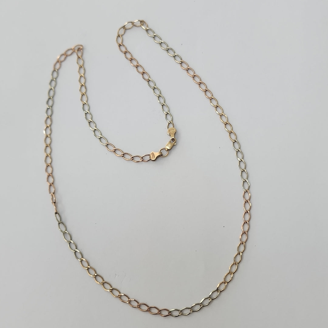 CADENA ORO COMBINADO 8 K 4,10 GRMS (SEMINUEVO)
