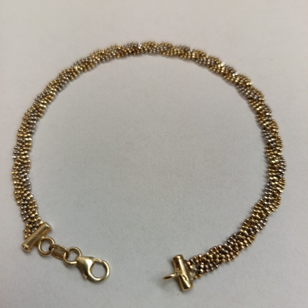 PULSERA ORO COMBINADO 14 K 5,20 GRMS (SEMINUEVO)