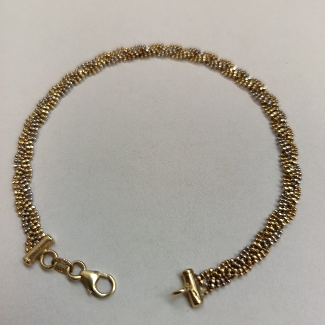 PULSERA ORO COMBINADO 14 K 5,20 GRMS (SEMINUEVO)