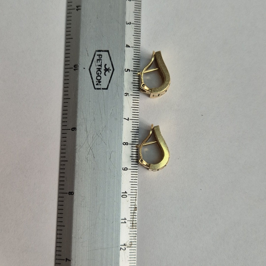 ARETES PAR ORO 10 K 9,20 GRMS (SEMINUEVO)