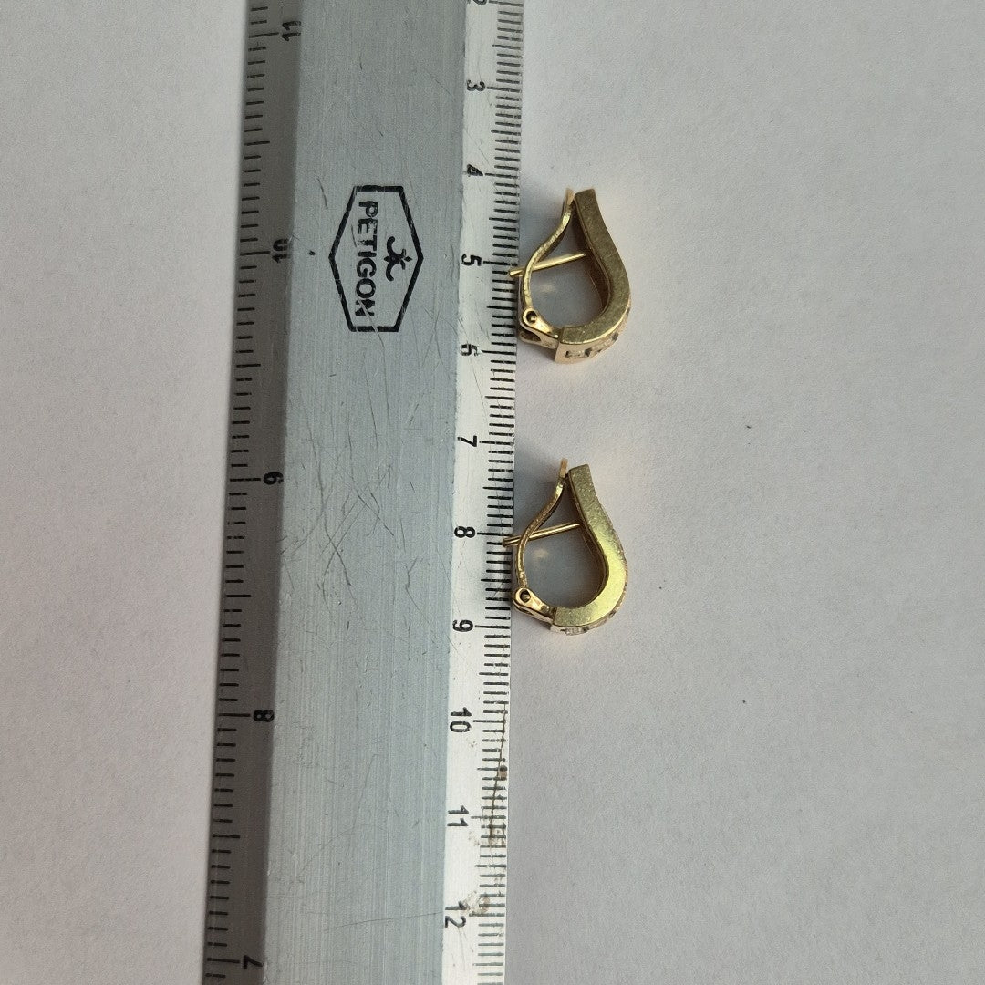 ARETES PAR ORO 10 K 9,20 GRMS (SEMINUEVO)