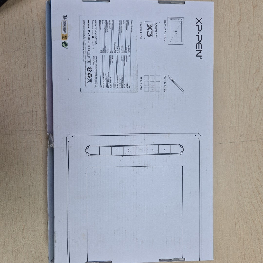 TABLETA XP-PEN ARTIST 12 PEN DISPLAY 2DA GEN DIGITAL USB TIPO C (SEMINUEVO)