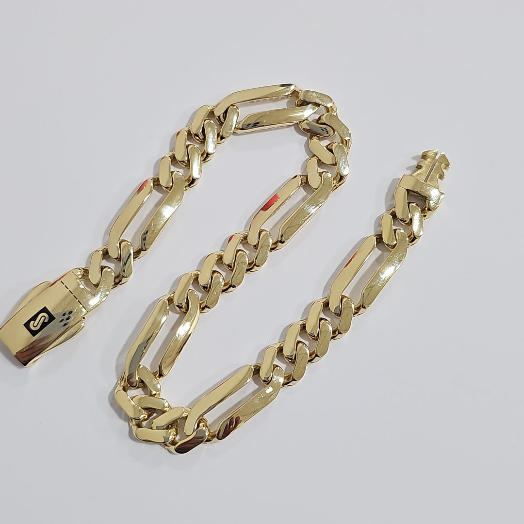 PULSERA CABALLERO MONACO ORO 14K 9.8 (NUEVO)