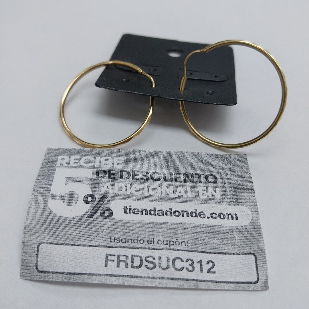 ARRACADAS PAR ORO 14 K 2.1 GRMS (SEMINUEVO)