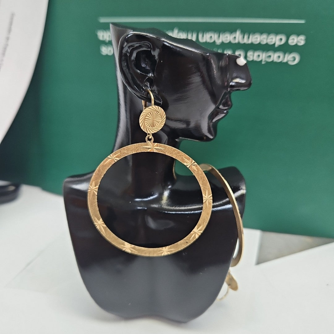 ARETES PAR ORO 10 K 7,50 GRMS (SEMINUEVO)