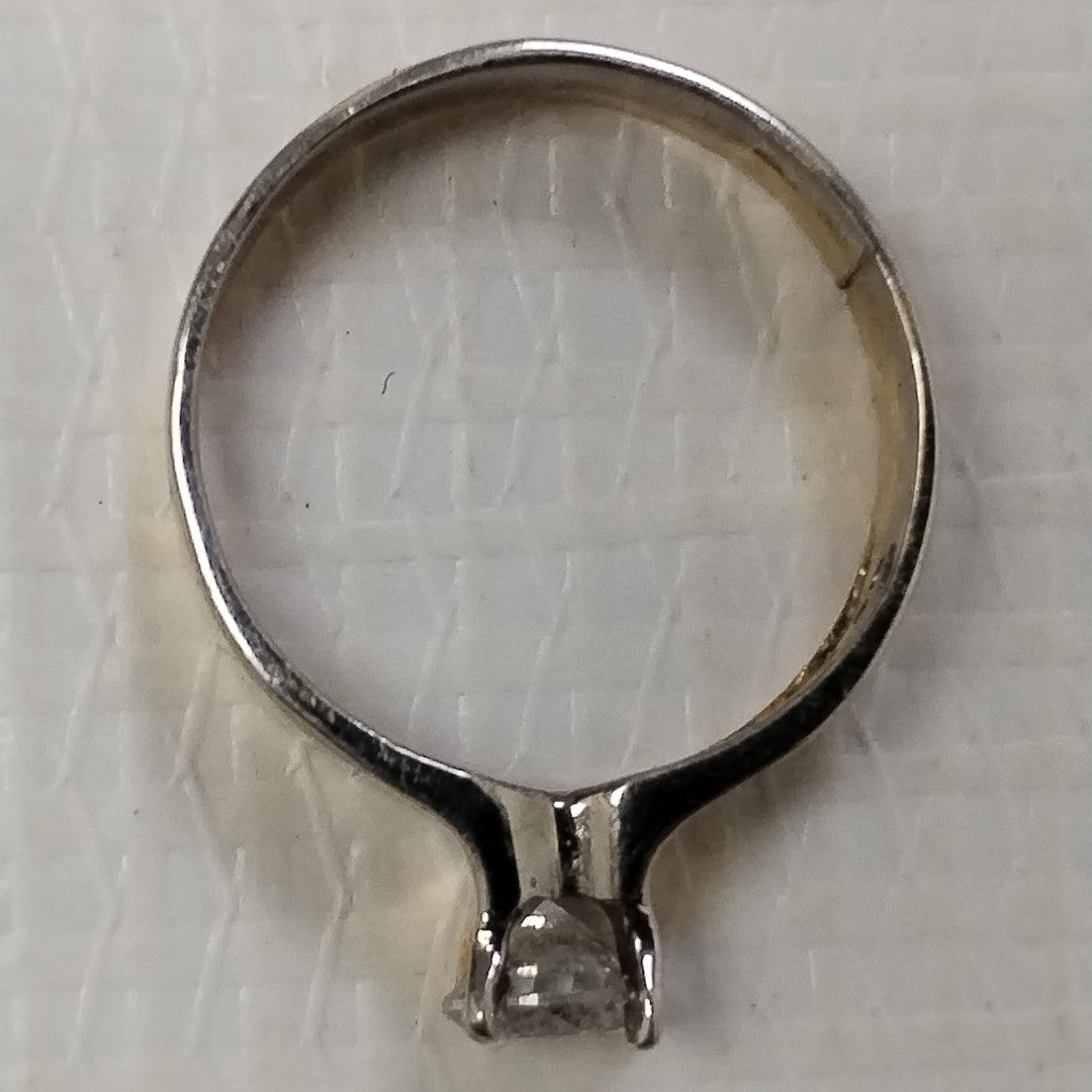 SOLITARIO ORO,ORO BLANCO 14 K 3,60 GRMS (SEMINUEVO)
