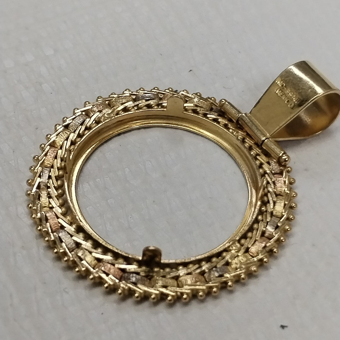 K1 5,90 GRMS 14 K IDENTIFICACIÓN DIJE TEJIDO HECHURA ESPECIAL MATERIALES (SEMINUEVO)
