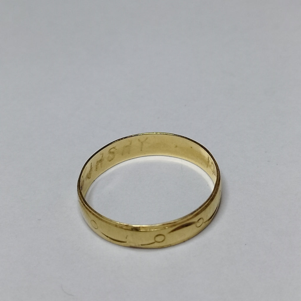 ARGOLLA ORO 14 K 1.3 GRMS (SEMINUEVO)