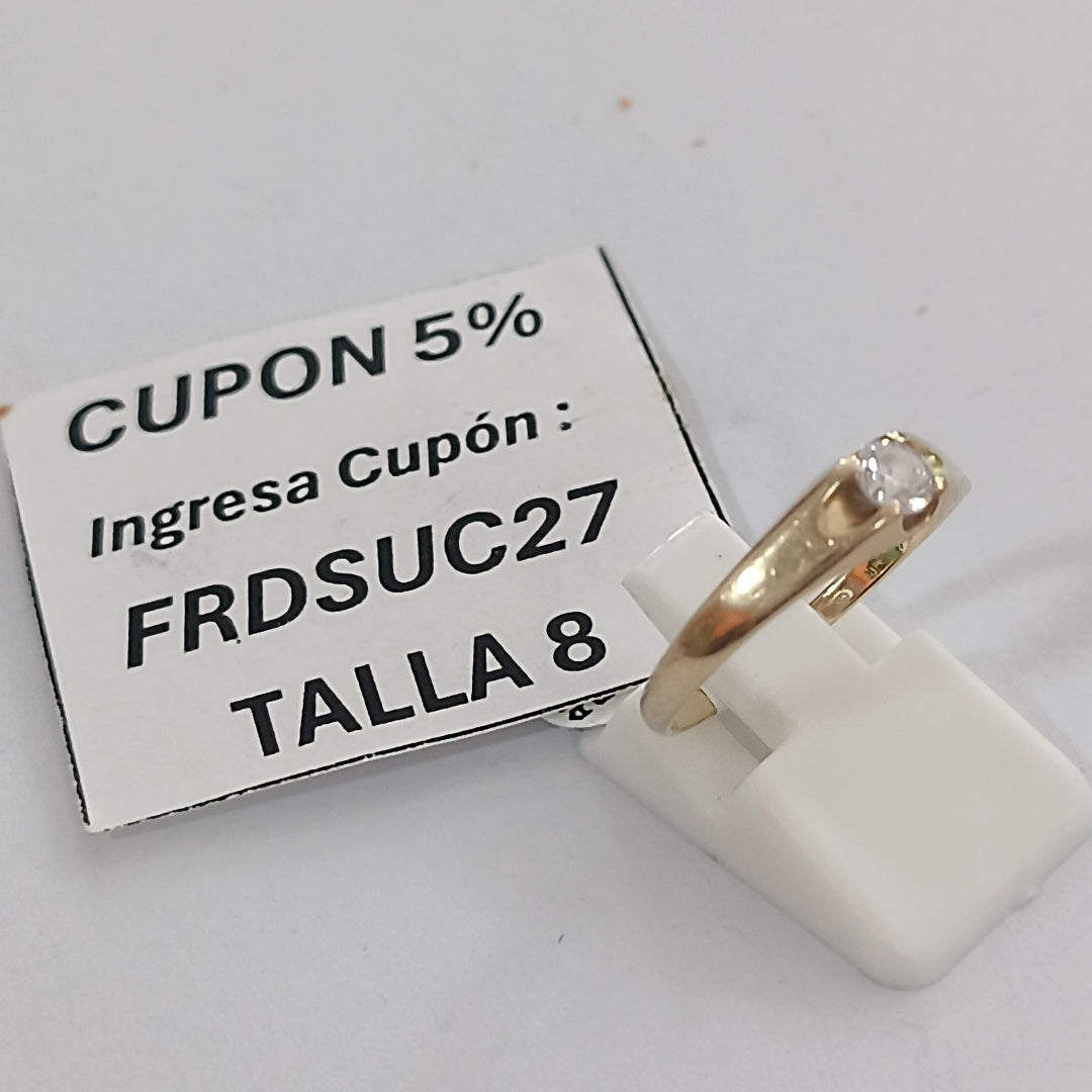 ANILLO ORO 14 K 1.8 GRMS (SEMINUEVO)