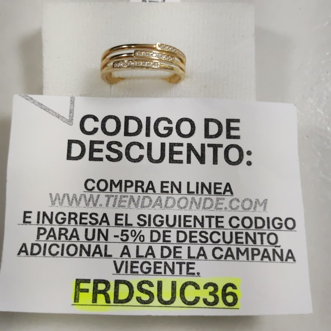 ANILLOS DAMA ORO 14K 2.6 (NUEVO)