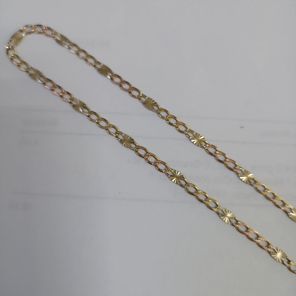 CADENA ORO COMBINADO 14 K 4.6 GRMS (SEMINUEVO)