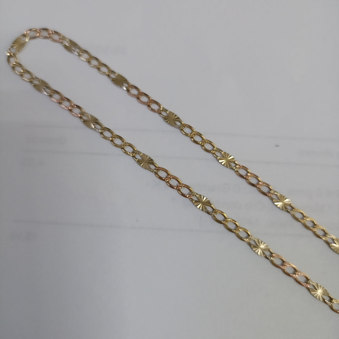CADENA ORO COMBINADO 14 K 4.6 GRMS (SEMINUEVO)