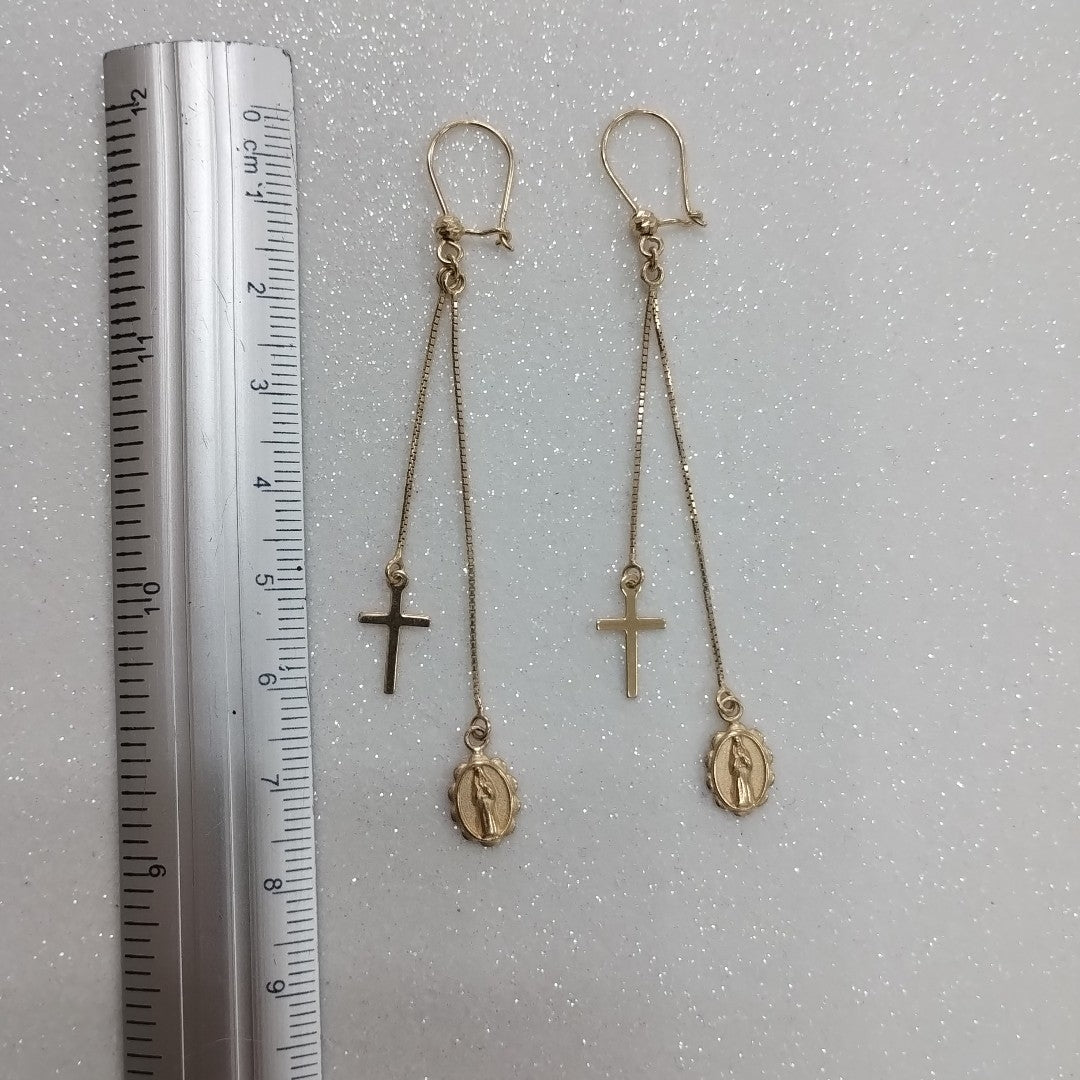 ARETES PAR ORO 14 K 2,50 GRMS (SEMINUEVO)