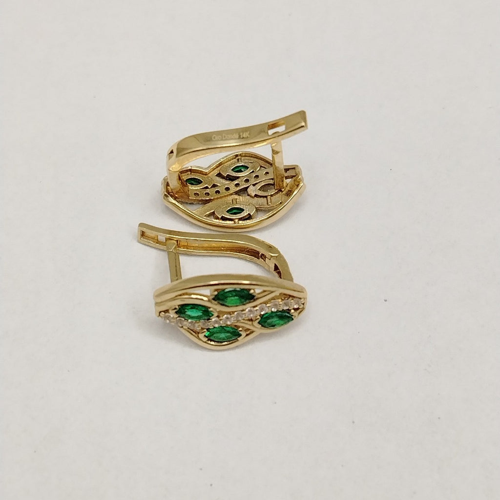 BROQUELES ORO 14K 3.7 (NUEVO)