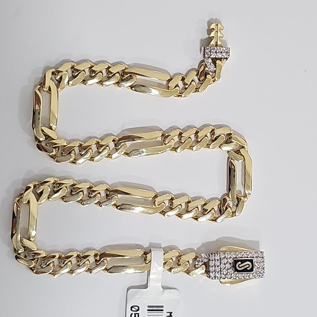 PULSERA CABALLERO MONACO ORO 14K 5.8 (NUEVO)