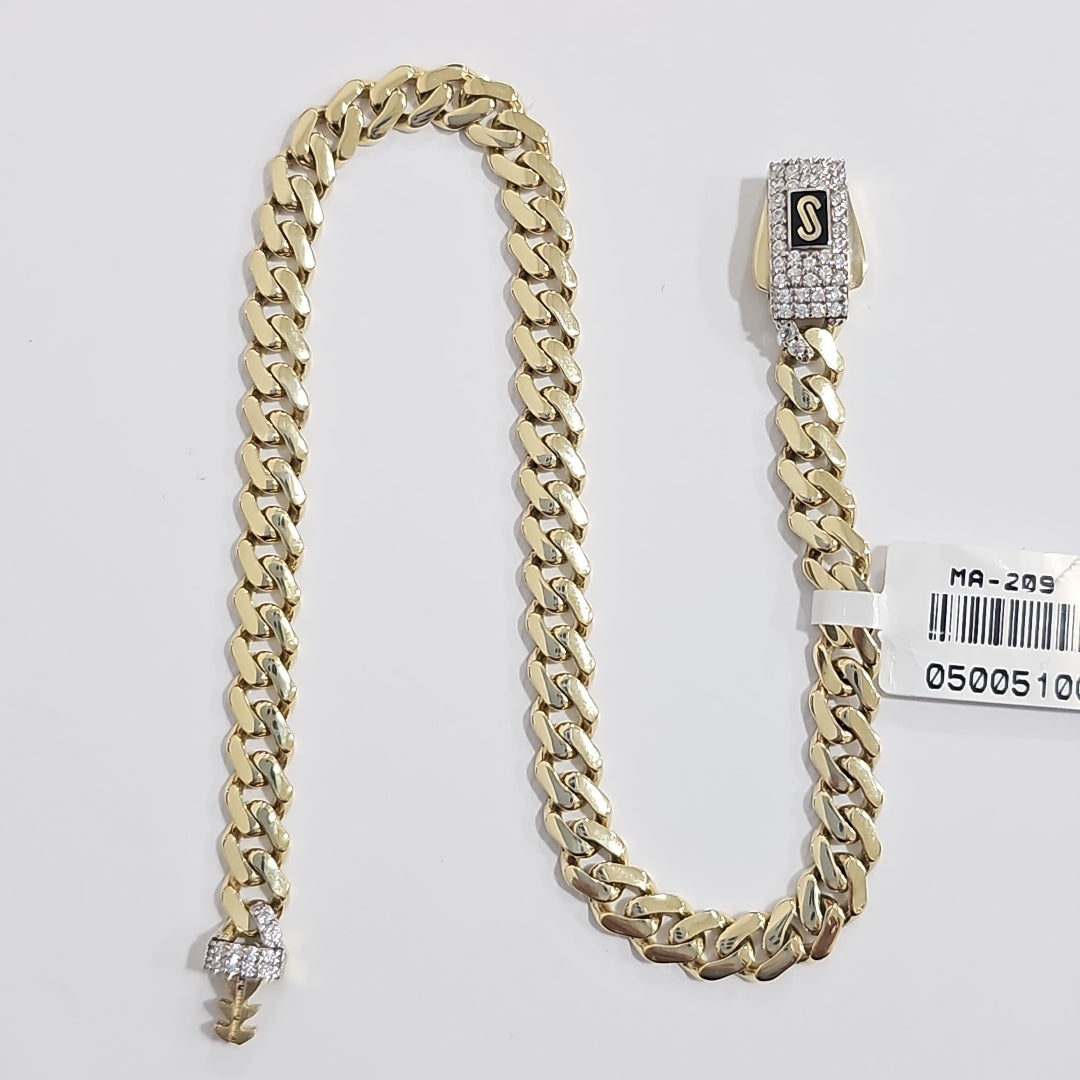 PULSERA CABALLERO MONACO ORO 14K 6.4 (NUEVO)