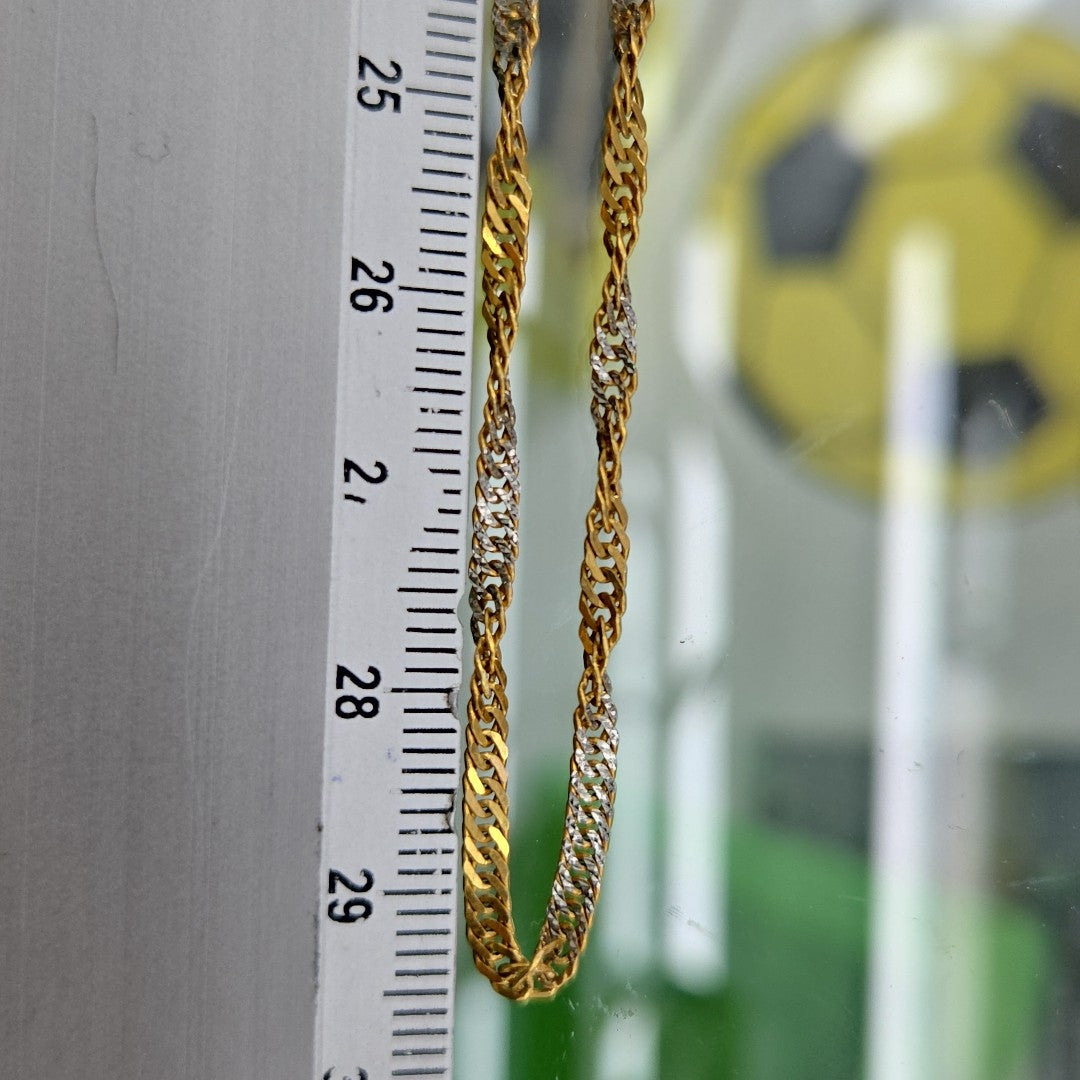 CADENA ORO,RODIADO 14 K 6,30 GRMS (SEMINUEVO)