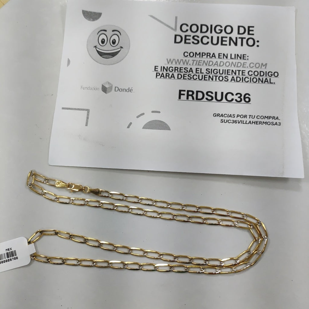 CADENA TEJIDO ESLABONES 11.2G 55 CM (NUEVO)
