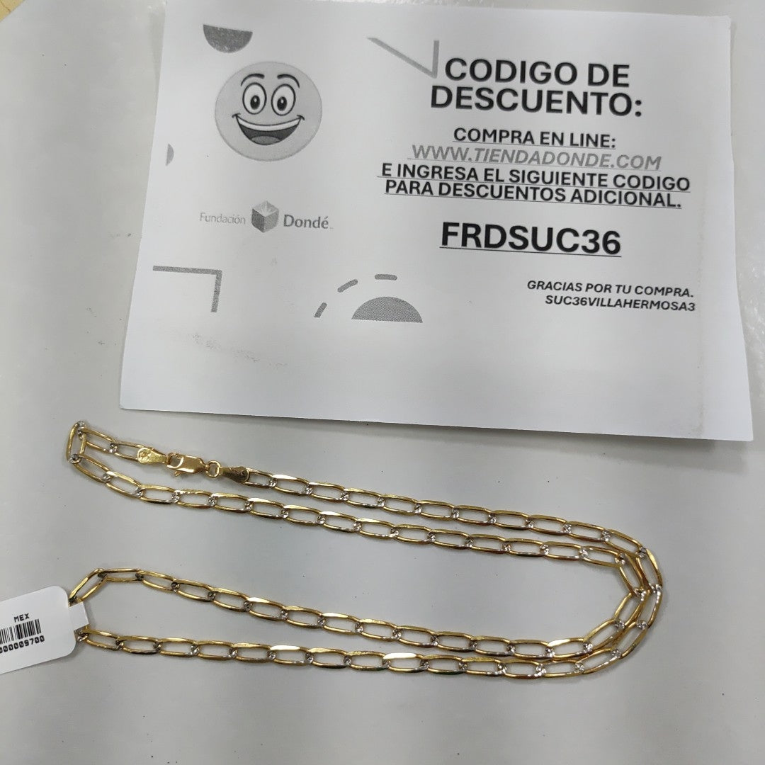 CADENA TEJIDO ESLABONES 11.2G 55 CM (NUEVO)